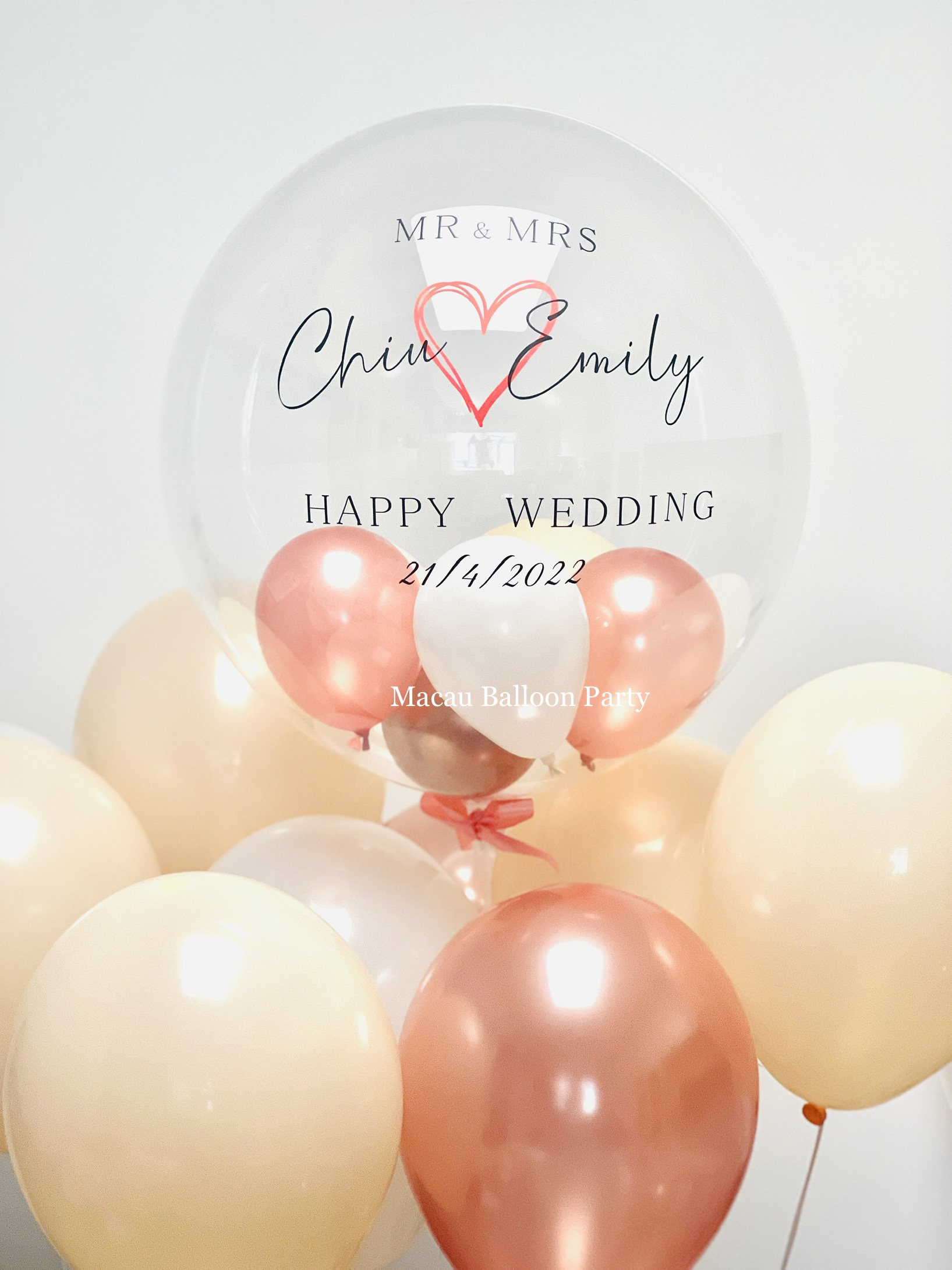澳門結婚泡泡氣球 — 客製婚禮氣球服務
