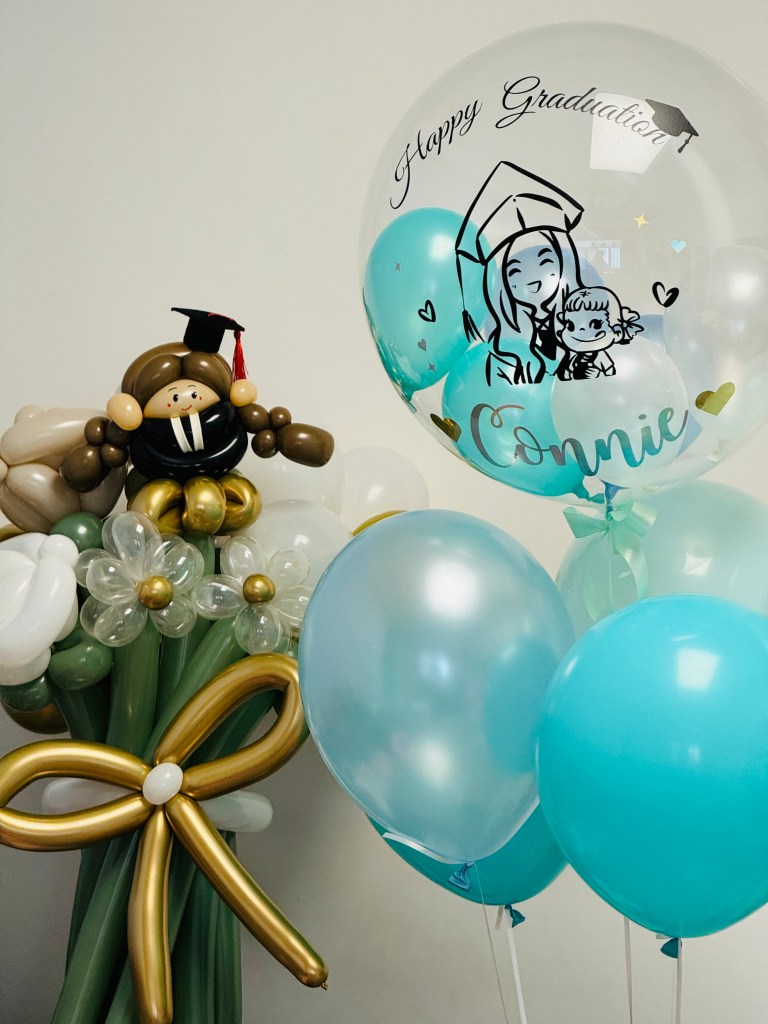 澳門氣球花 - 氣球畢業花束